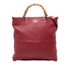 Gucci Tall Leather Bamboo Shopper Tote Secondhand