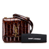Secondhand Saint Laurent Small Patent Monogram Tortoiseshell Vicky Chain Bag
