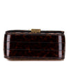 Secondhand Saint Laurent Small Patent Monogram Tortoiseshell Vicky Chain Bag