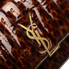 Secondhand Saint Laurent Small Patent Monogram Tortoiseshell Vicky Chain Bag