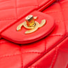 Secondhand Chanel Mini Square Classic Lambskin Pearl Crush Single Flap