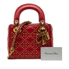 Dior Mini Lambskin Cannage Studded Supple Lady Dior Secondhand