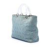 Dior Large Denim Cannage Acrylic Handles Lady Dior Secondhand