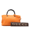 Gucci Medium Calfskin Bamboo Shopper Satchel Secondhand