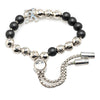 Louis Vuitton Silver Monogram Beads Bracelet Secondhand