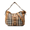 Burberry Medium House Check Canvas Ashwood Hobo Secondhand