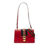 Gucci Small Calfskin Web Sylvie Satchel Secondhand