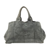 Prada Large Scamosciato Canapa Logo Satchel Secondhand
