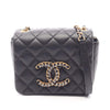 Chanel Mini Quilted Lambskin CC Crystal Full Flap Secondhand