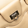 Ferragamo Leather Gancini Pleated Handbag Secondhand