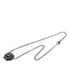 Chanel CC Brass Strass Camellia Pendant Necklace Secondhand
