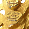 Chanel CC Gold Plated Diamond Clip On Earrings Secondhand