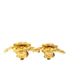 Chanel CC Gold Plated Diamond Clip On Earrings Secondhand