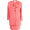 Chanel Salmon Pink Wool Dress Suit - '80s Second hand