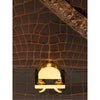 Secondhand Hermès Brown Crocodile Leather Handbag - '60s