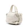 Secondhand Chanel Cream White Quilted Leather Handbag - 2000s