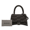 Secondhand Balenciaga Small BB Monogram Denim Hourglass Top Handle Bag