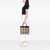 Secondhand Burberry House Check Canvas Tote