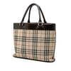 Secondhand Burberry House Check Canvas Tote