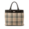 Secondhand Burberry House Check Canvas Tote