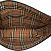 Secondhand Burberry House Check Trimmed Leather Shoulder Bag