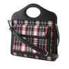 Secondhand Burberry Mini Plaid Canvas Pocket Satchel