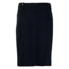 Chanel Dark Blue Wool Midi Skirt - '90s Second hand
