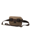 Secondhand Celine Macadam Canvas Double Pocket Belt Bag