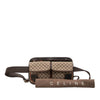 Secondhand Celine Macadam Canvas Double Pocket Belt Bag