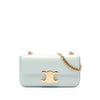 Secondhand Celine Shiny Calfskin Triomphe Claude Chain Shoulder Bag
