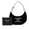 Secondhand Celine Velvet Strass Triomphe Ava Shoulder Bag