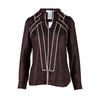 Secondhand Celine Contrast Top with Collar - '10s