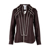 Secondhand Celine Contrast Top with Collar - '10s