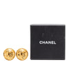 Secondhand Chanel CC Gold Plated Button Clip On Earrings