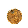 Secondhand Chanel CC Gold Plated Round Clip On Earrings