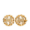 Secondhand Chanel CC Gold Plated Strass Clip On Earrings