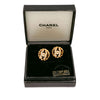 Secondhand Chanel CC Gold Plated Strass Clip On Earrings