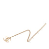 Secondhand Chanel CC Gold Plated Strass Moon Pendant Necklace