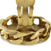 Secondhand Chanel CC Gold Plated Strass Round Clip On Earrings
