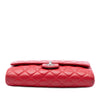 Secondhand Chanel CC Quilted Caviar Flap Clutch with Chain