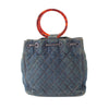 Secondhand Chanel CC Quilted Denim Resin Ring Handle Bucket Bag