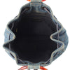 Secondhand Chanel CC Quilted Denim Resin Ring Handle Bucket Bag