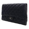 Secondhand Chanel CC Quilted Lambskin Flap Clutch with Chain