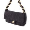 Secondhand Chanel CC Quilted Tweed Single Flap