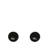 Secondhand Chanel CC Resin and Strass Button Push Back Earrings