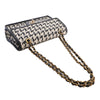 Secondhand Chanel CC Woven Lambskin and Viscose Houndstooth Single Flap
