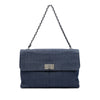 Secondhand Chanel Chocolate Bar Denim Reissue 2.55 Flap