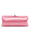 Secondhand Chanel Coco Croc Quilted Satin Reissue 2.55 Double Flap 224