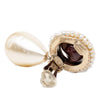 Secondhand Chanel Gold Plated Faux Pearl Drop Clip On Earrings
