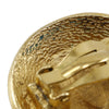 Secondhand Chanel Gold Plated Rue Cambon Medallion Clip On Earrings